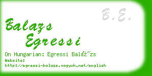 balazs egressi business card